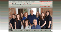 Desktop Screenshot of mcclellanfamilychiropractic.com