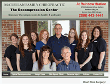 Tablet Screenshot of mcclellanfamilychiropractic.com